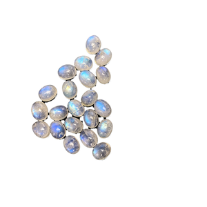 Chất Lượng Cao Màu Xanh Cầu Vồng Moonstone Tự Nhiên Mịn Hình Bầu Dục Cabochon Cắt Tùy Chỉnh Của Nhãn Hiệu Đồ Trang Sức Với Loose Đá Quý - Product Image 4