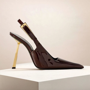 Escarpins à Talons Aiguilles Effilés Blancs Creux, Sandales à Talons Hauts pour Femmes, Chaussures Personnalisées Grande <span class=keywords><strong>Taille</strong></span> pour Dames 7cm/9cm - Product Image 1