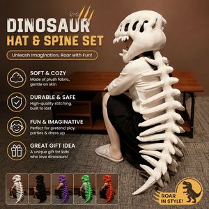 Disfraz de Esqueleto de Dinosaurio Divertido para Adultos, con Capa, para Halloween, Graduación, Fiestas, Regalo de Cumpleaños, Venta al Por Mayor - Product Image 5