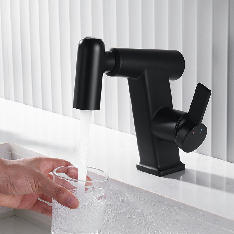 bathroom pull out faucet