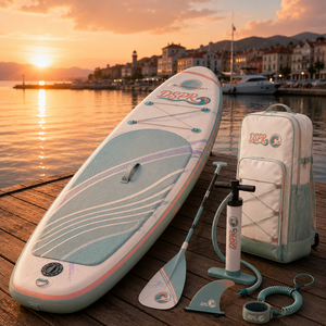 Esta Tabla de SUP Ecológica y Portátil es un Compañero Maravilloso para Vacaciones y Entretenimiento en la Playa - Product Image 1
