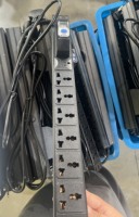 Multiprise universelle PDU pour rack de serveur - 250V 16A 1U, montage en rack, compteur numérique, protection contre les surtensions/surcharges, certifiée CE, garantie 3 ans