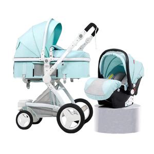 Nouvelle conception 2021 : Poussette bébé compacte et légère en aluminium de luxe, 3 en 1, avec siège haute et siège bébé intégré - Product Image 4