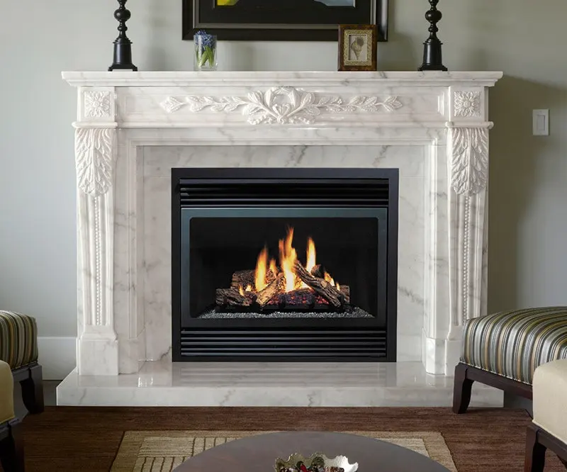 Freestanding Fireplace Freestanding Decorative Indoor Carrara Marble Mantel Antique French Fireplace