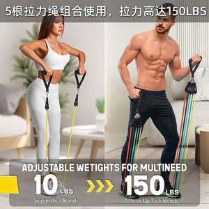 Pull up Assist TPE Banda elástica Resistencia Tubo Antideslizante Juego de bandas de resistencia delgadas Logotipo personalizado - Product Image 4