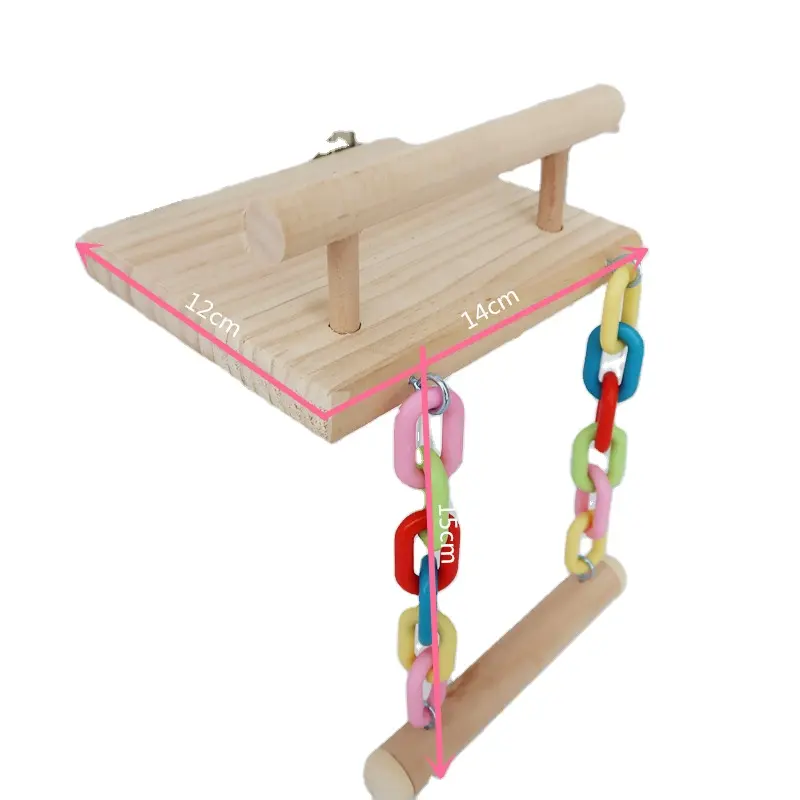 Vogel Speelgoed Hamster Speelgoed Huisdier Springplank Combinatie Speelgoed Ladder Springplank Ladder Swing