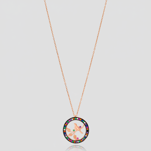 Colgante de plata de ley 925 hecho a mano con diseño de pájaro y piedra, joyería elegante y a la moda - Product Image 2