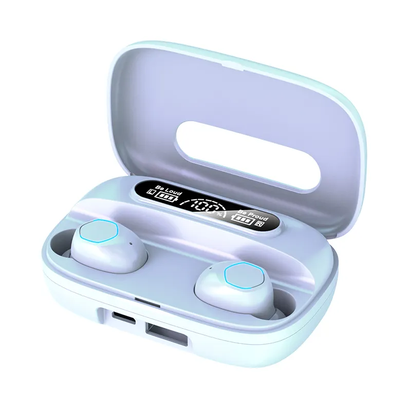 Auriculares TWS kablosuz kulaklıklar Handsfree kulaklık şarj kutusu ile su geçirmez kulaklık Stereo kulak kulakiçi