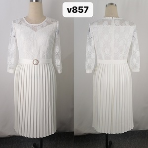 Nouvelles arrivées : Robe en dentelle de soie de lait avec un design haut de gamme pour les filles grandes tailles - Product Image 4