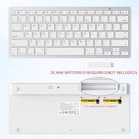 OEM ODM UltraSlim Bluetooth-Tastatur für iPad 11./10./9./8./7. Generation, iPad Pro/Air/Mini und iPhone-Serie, kabellose iOS-Tastatur mit 12 Tasten