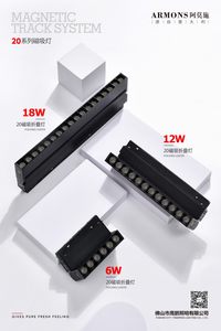 Loại thông minh Dimmable và điều chỉnh tracklights đèn 220V 48V Dimmable spotlights hệ thống nam châm từ tính dẫn theo dõi đèn hiện đại - Product Image 3