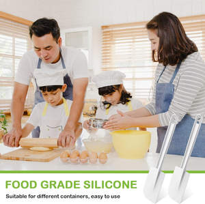 Meilleure vente <span class=keywords><strong>Spatule</strong></span> à beurre à long manche 10/14/16 pouces résistant aux températures élevées pour mélanger <span class=keywords><strong>et</strong></span> fouetter la crème cuisson gâteau - Product Image 6