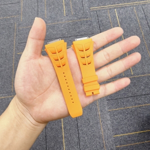 Bracelet de montre en caoutchouc silicone souple de qualité supérieure, bracelet de sport ventilé, durable, confortable, bracelet de remplacement pour montre - Product Image 2