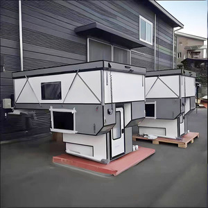 Pick-up Bianco con Camper da Tetto, Box da Tetto Regolabile, Camper Convertibile Flessibile e Rimovibile - Product Image 3
