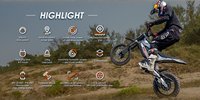 Motos électriques tout-terrain homologuées pour la route en UE, 2000 W de puissance de pointe, motos de course, motos électriques tout-terrain, motos électriques cross pour adultes