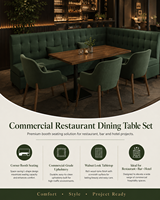 Meubles commerciaux modernes en bois massif écologiques pour hôtels, restaurants, cafés, design contemporain, 25 ans d'expérience, pour l'extérieur, salon et salle à manger
