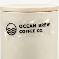 Autocollants de transfert 3D personnalisés en gros avec logo, 100 pièces, transparents, autocollants adhésifs pour la promotion de canettes de café