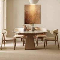 Meubles nordiques extensible en bois Invisible salle à manger Table chaise ensemble rectangulaire pliant peu encombrant Table à manger