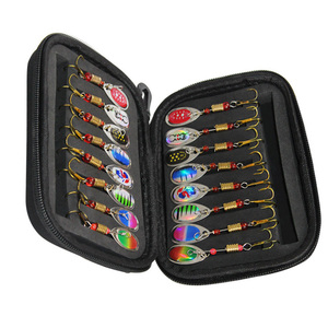 WEIHE Leurres <span class=keywords><strong>de</strong></span> <span class=keywords><strong>pêche</strong></span> en métal, type cuillère, wobblers, spinnerbaits, 3,7g, 16 pièces, avec paillettes et hameçons triples à plumes, <span class=keywords><strong>kit</strong></span> <span class=keywords><strong>de</strong></span> leurres <span class=keywords><strong>de</strong></span> <span class=keywords><strong>pêche</strong></span> - Product Image 6