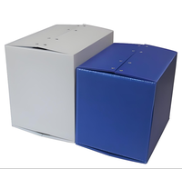 Conteneur en plastique de type carton personnalisé Bac PP en feuille de plastique ondulé Boîte en carton Poly Boîte de rangement d'expédition