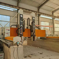 Routeur CNC JK-3225 à 2 broches et 1 lame, machine de gravure 3D sur pierre, marbre, granit, personnalisable, 3200 mm, 7,5 kW, moteur à eau, engrenage
