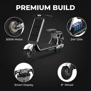 <span class=keywords><strong>Patinete</strong></span> Eléctrico <span class=keywords><strong>Xiaomi</strong></span> Style de 500w, Velocidad de 25km/h, Resistente, 3 Velocidades, Doble Amortiguación, Largo Alcance, para Adultos - Product Image 5