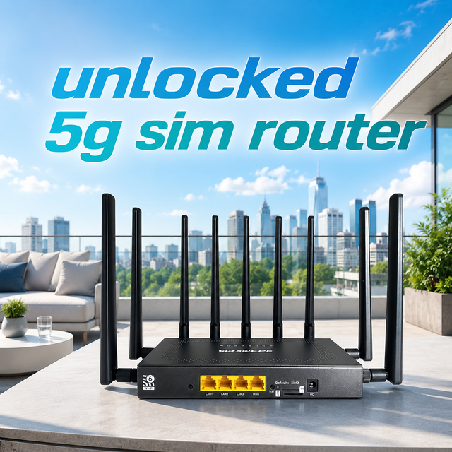 Multi-SIM 5G Router Smart CPE Industrial-Grade 5G WiFi6 Hub with Hardware Watchdog ESIM & External Antennas 5g Sim Card Router