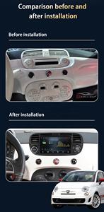 Reproductor de DVD para Auto Android para <span class=keywords><strong>Fiat</strong></span> <span class=keywords><strong>500</strong></span>, Color Blanco/Negro, Sistema de Audio Multimedia para Auto, Radio Estéreo, Unidad Principal, Navegación <span class=keywords><strong>GPS</strong></span> - Product Image 4