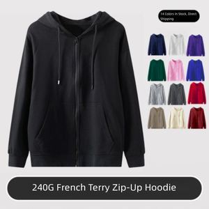 Sudadera con capucha personalizada para hombre, con cremallera completa, multipack, manga larga, forro polar, informal, con estampado de corazones, 50% algodón, 50% poliéster, color grafito - Product Image 6