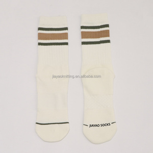 Tùy Chỉnh Chất Lượng Cao Cotton Đệm Vớ Cho Nam Giới Thanh Niên Với Thêu Sọc Và Logo Trên Dưới - Product Image 3