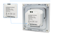 Triac giratorio inalámbrico RF Dimmer AC100V 240V interruptor de pared delgada para bombillas halógenas regulables lámparas de filamento controlador Led