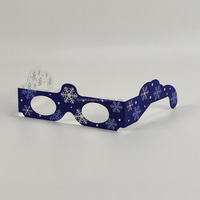 Offre Spéciale arbre de noël père noël bonhomme de neige bâton de marche flocon de neige boîte-cadeau visuel 3d papier noël diffraction lunettes