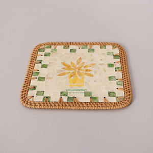 Mantel Individual Redondo Moderno de Nácar, Ecológico, 330 mm de Diámetro, para Cenas Informales y Decoración del Hogar, de Vietnam, Precio Económico - Product Image 3