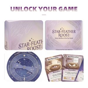 Jeu de société Star Feather Roost, jeu de puzzle en carton éducatif et amusant pour toute la famille, avec impression couleur et coins ondulés - Product Image 3