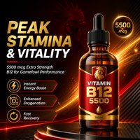 Champion Vitamine B12 Haute Puissance 6000S B15 Salidroside Soutien Immunitaire Endurance Supplément Nutritionnel Gouttes Orales Compétition
