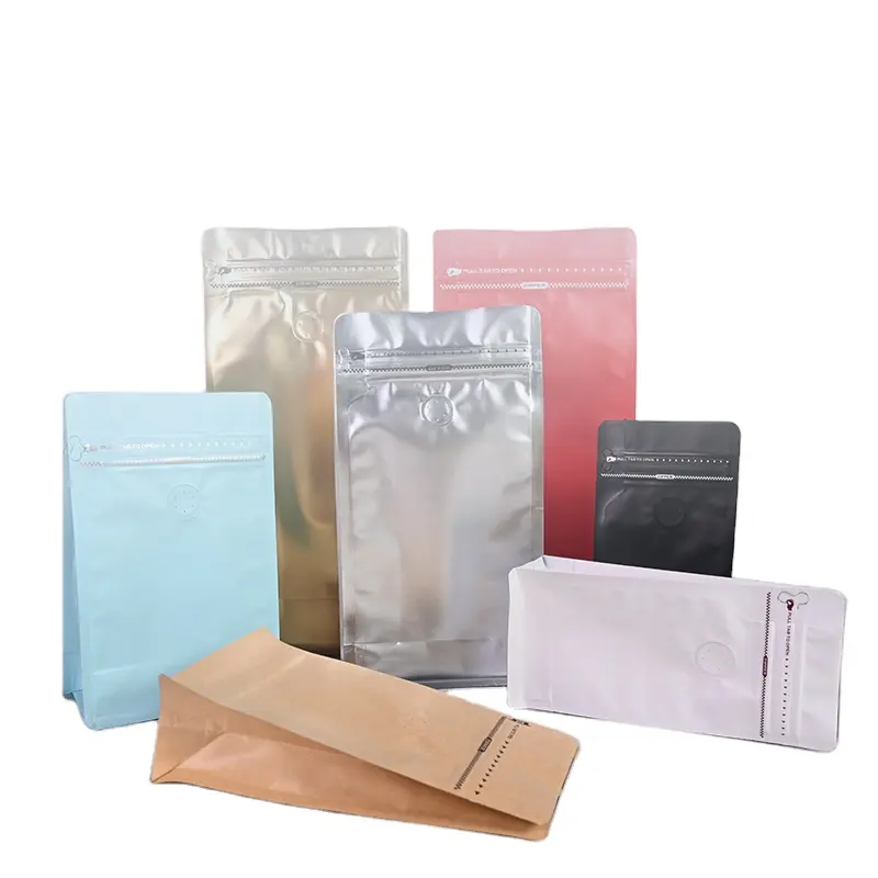 Bolsa de polvo para embalaje de té/café/Moca/barra energética, 3 bolsitas con sello lateral