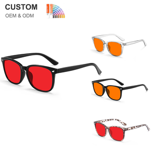 <span class=keywords><strong>Gafas</strong></span> de Protección Anti Luz Azul con Lentes Transparentes Cuadradas, <span class=keywords><strong>Gafas</strong></span> para Juegos de Computadora con Filtro de Luz Azul Roja, <span class=keywords><strong>Gafas</strong></span> de Bloqueo de Luz Azul - Product Image 1