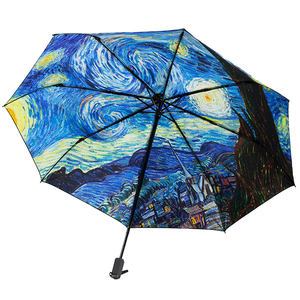 Parapluie pliable automatique 3 sections de 23 pouces, couleur personnalisée, vente chaude en usine - Product Image 5