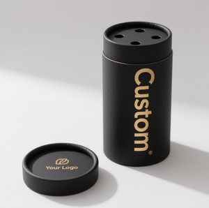 Tubo de coctelera de especias personalizado de papel biodegradable ecológico, embalaje de varios tamaños, tapas de coctelera estándar para especias de bricolaje. - Product Image 1