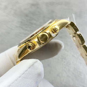 2025 reloj mecánico de lujo de alta gama para hombre con banda dorada y esfera verde, reloj deportivo cronógrafo de lujo - Product Image 4