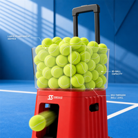 Machine à balles de tennis pliable sans fil, capacité 90 balles, contrôle par application, service de volley à point fixe, entraînement en extérieur