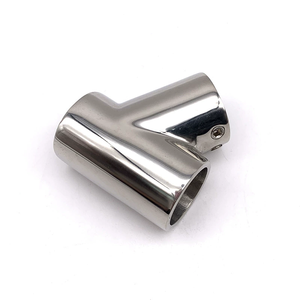 Thuyền Du Thuyền lan can phụ kiện 25mm 60 độ thép không gỉ Ống 316 ống nối liền mạch Tee - Product Image 4