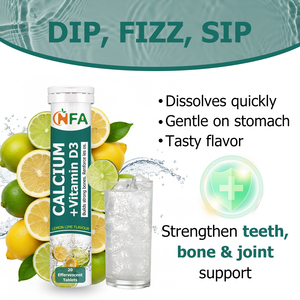 Comprimés effervescents de vitamine D3 personnalisés sans sucre, absorption rapide, soutient la santé immunitaire - Product Image 5