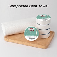Quick-Dry Disposable Face Wash Towels Compressed Roll Nonwoven Custom Logo for Hotels Adult Woven Soft Bath Towel Home