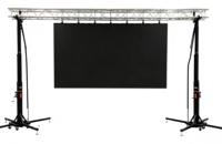 Système de support au sol en aluminium robuste, plaque de base, capacité de charge de 500 kg, conception modulaire pour écran LED, mur vidéo