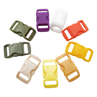 3/8 "boucles rapides colorées à dégagement latéral rapide en plastique boucle de collier de chien de haute qualité pour sangles de sac accessoires de sangle