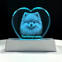 Nouvelle machine de gravure laser YAG 3D sur cristal photoacrylique, prise en charge DXF, CNC haute vitesse de table pour gravure sous-couche