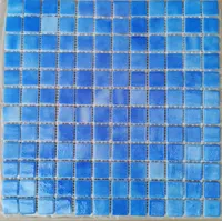 Avrupa tarzı mozaik fayans 23x23mm Euro cam havuz için mozaik
