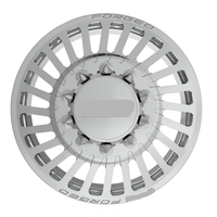 Jantes forgées DRW polies sur mesure 20X8.25 24X8.25 26X8.25 avec enjoliveur central flottant 10X225 8X180 8X200 pour GMC Sierra 2500HD