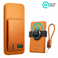Batterie externe ultra-fine Pd20w avec logo personnalisé, mini batterie externe, chargeur portable, batterie externe magnétique sans fil 10000mah avec